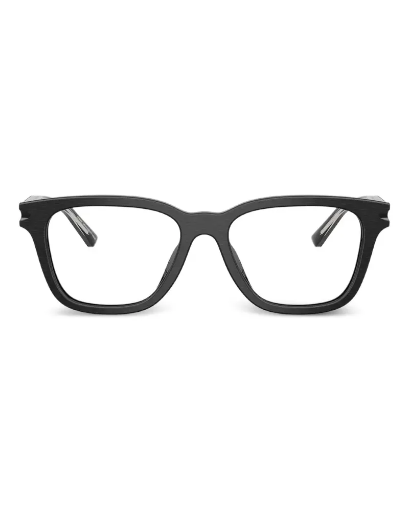 Giorgio Armani Brille mit eckigem Gestell - Schwarz Schwarz