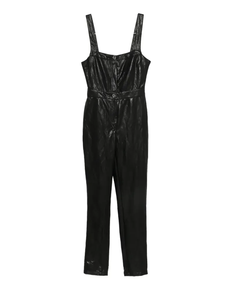 Kristina Ti button-up sleeveless jumpsuit - Schwarz Schwarz