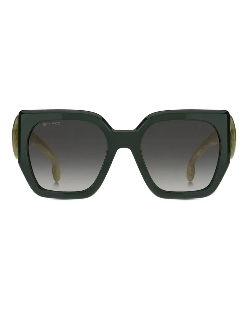 Etro Sonnenbrille mit geometrischem Gestell - Grün Grün