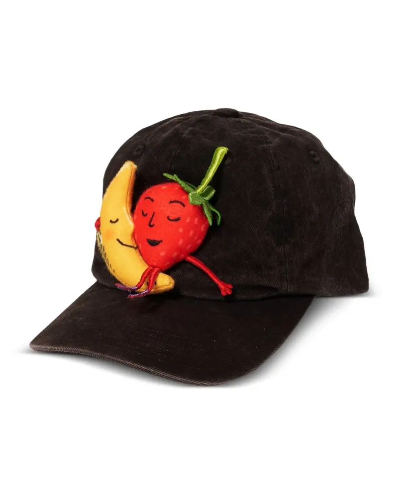 Doublet fruit-appliqué cap - Braun Braun