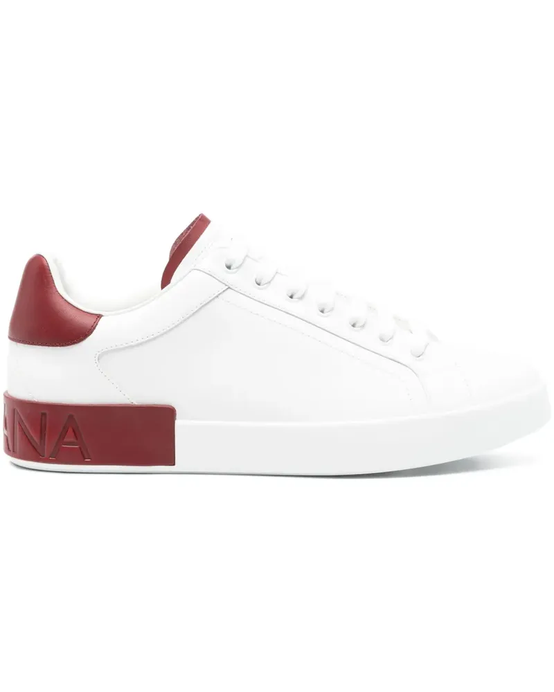 Dolce & Gabbana Sneakers aus Leder - Weiß Weiß