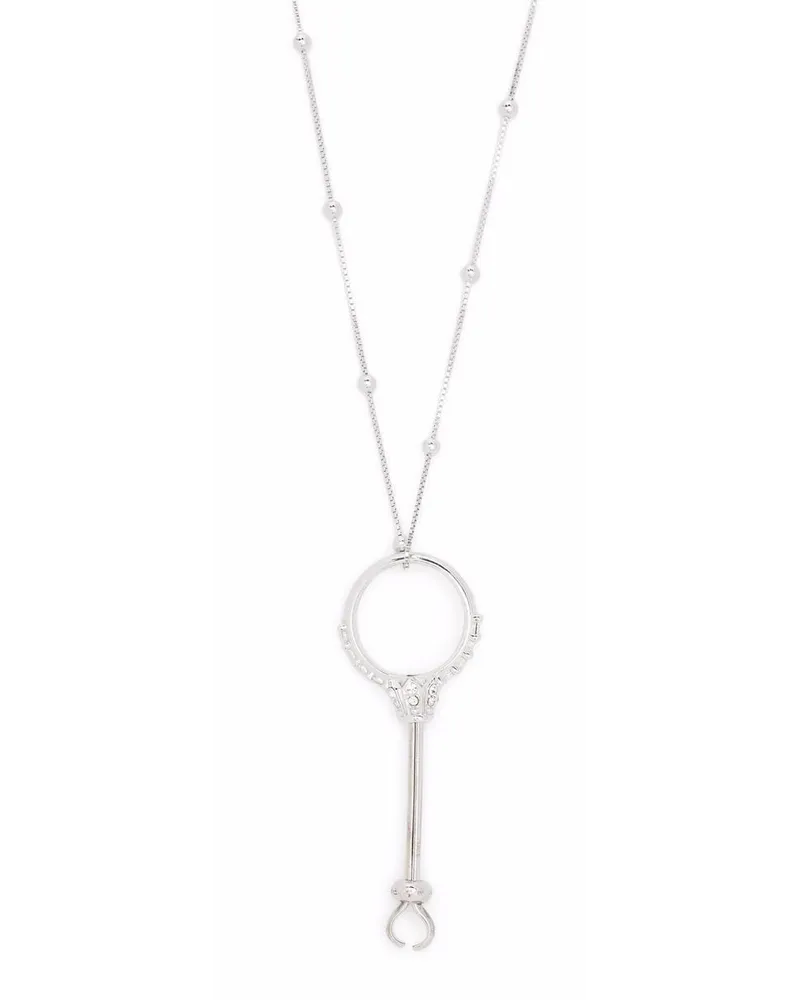 PANCONESI Halskette mit Kristallen - Silber Silber