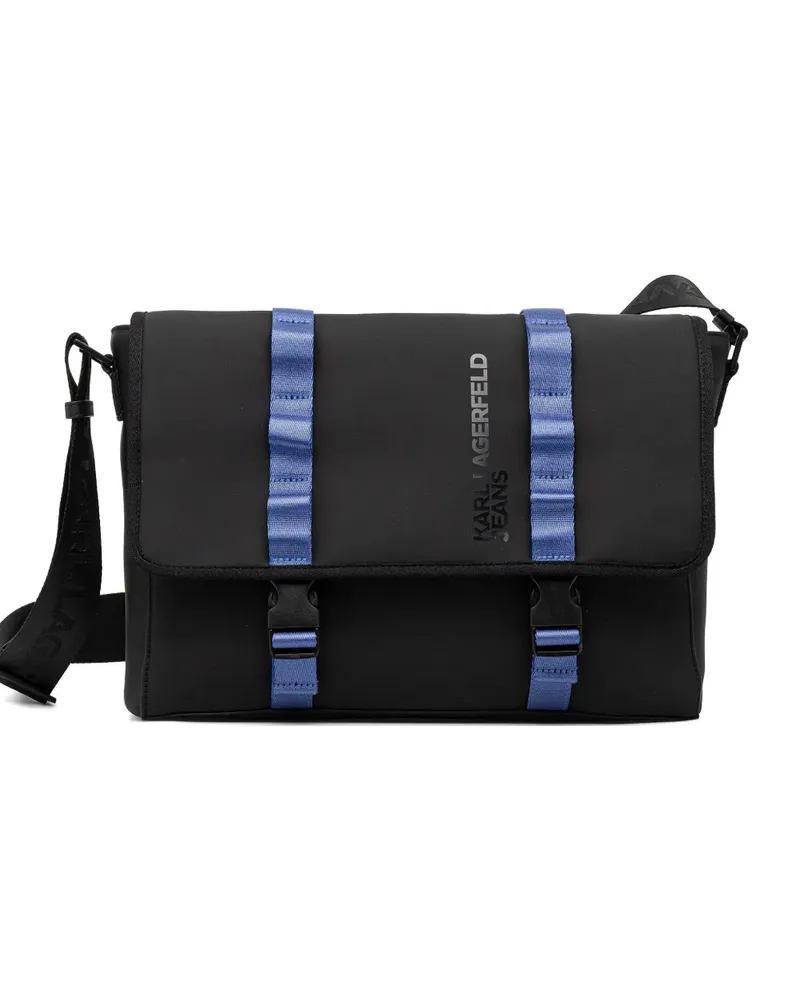 Karl Lagerfeld buckle-strap messenger bag - Schwarz Schwarz