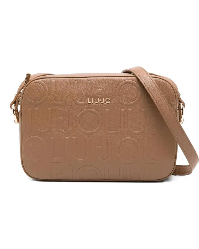 Liu Jo Umhängetasche mit Logo-Schild - Nude Nude