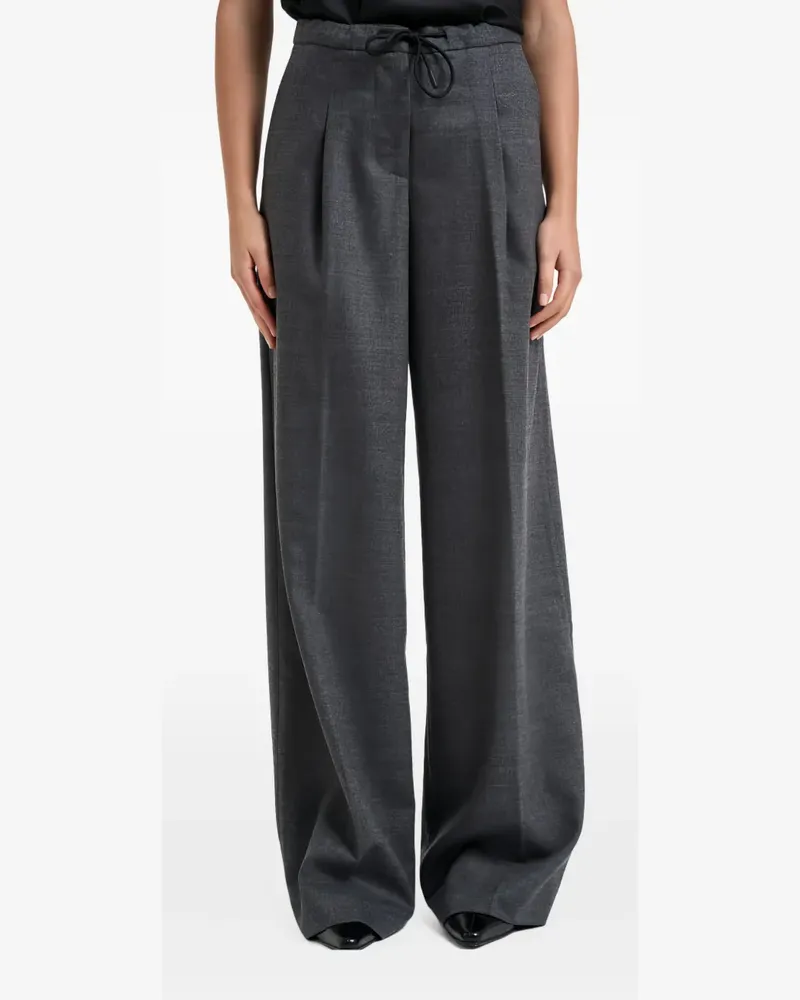 nine:inthe:morning pleated drawstring-waist trousers - Grau Grau