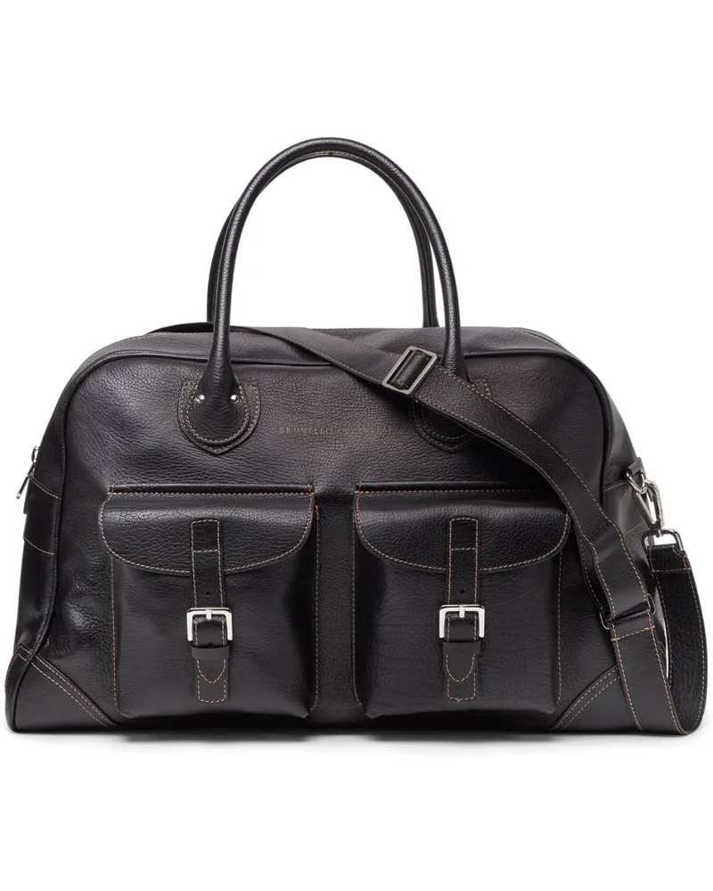 Brunello Cucinelli Weekender Tasche - Schwarz Schwarz