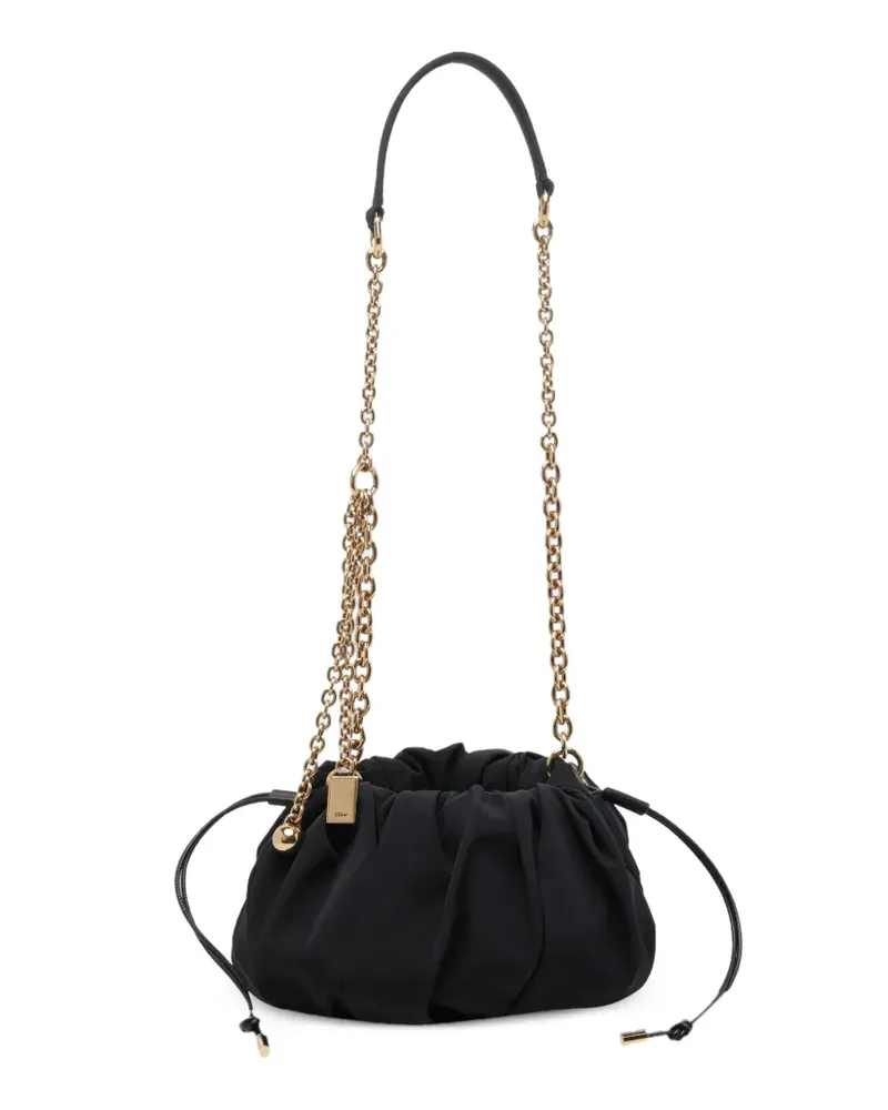 Chloé Plissé clutch bag - Schwarz Schwarz