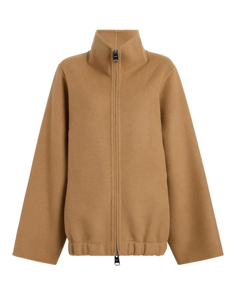 KHAITE Reißverschluss-Jacke mit weiten Ärmeln - Braun Braun