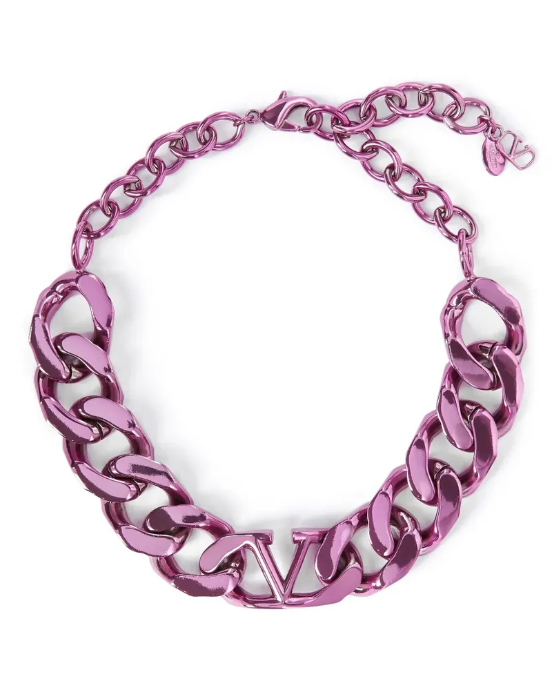 Valentino Garavani VLogo Signature Halskette - Rosa Rosa