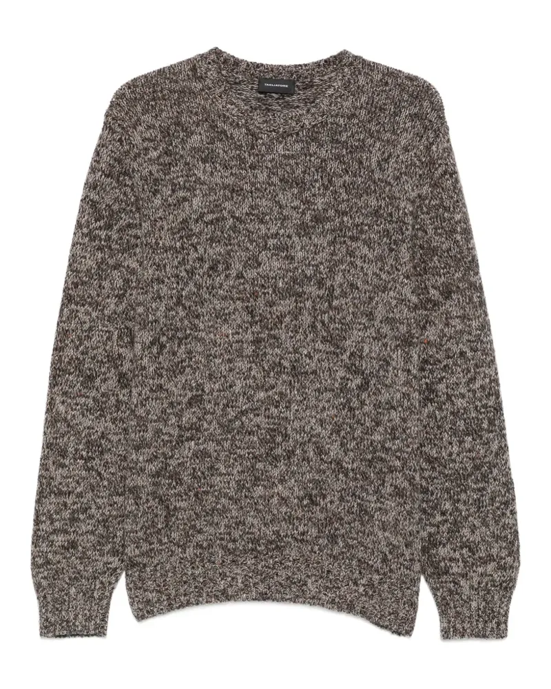 Tagliatore Salen Pullover mit meliertem Muster - Braun Braun