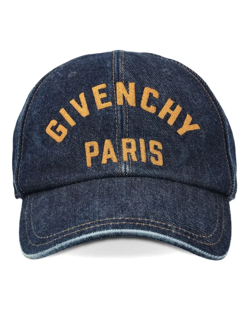 Givenchy Jeans-Baseballkappe mit Logo-Stickerei - Blau Blau