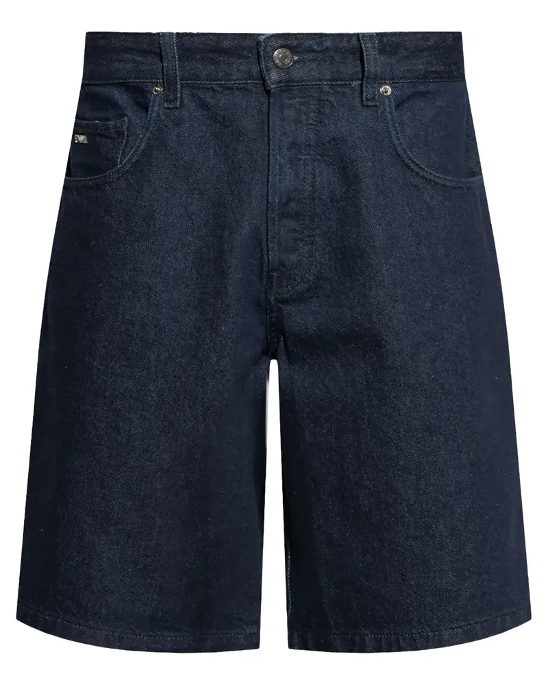 Emporio Armani Ausgeblichene Jeans-Shorts - Blau Blau