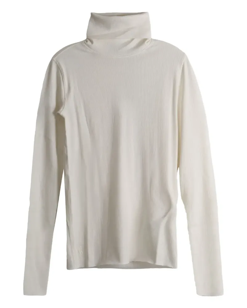 Ralph Lauren ribbed turtleneck top - Weiß Weiß
