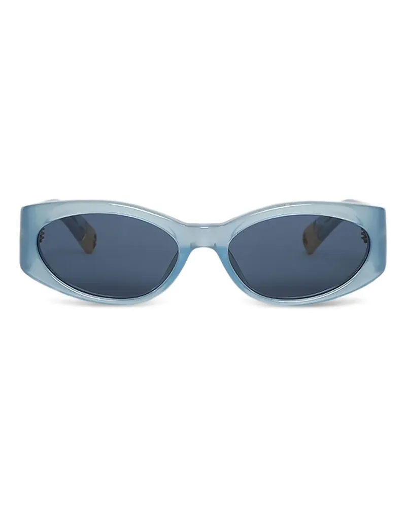 Linda Farrow x Jacquemus Sonnenbrille mit ovalem Gestell - Blau Blau