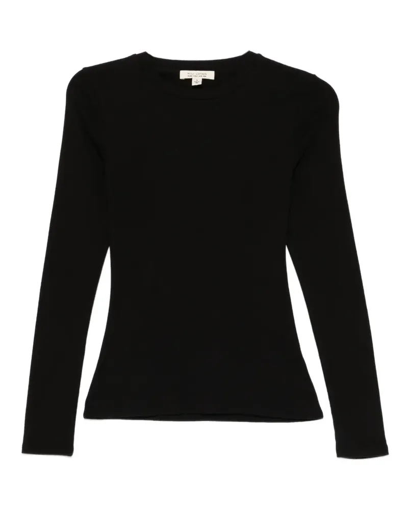 Nili Lotan Emelie Langarmshirt - Schwarz Schwarz