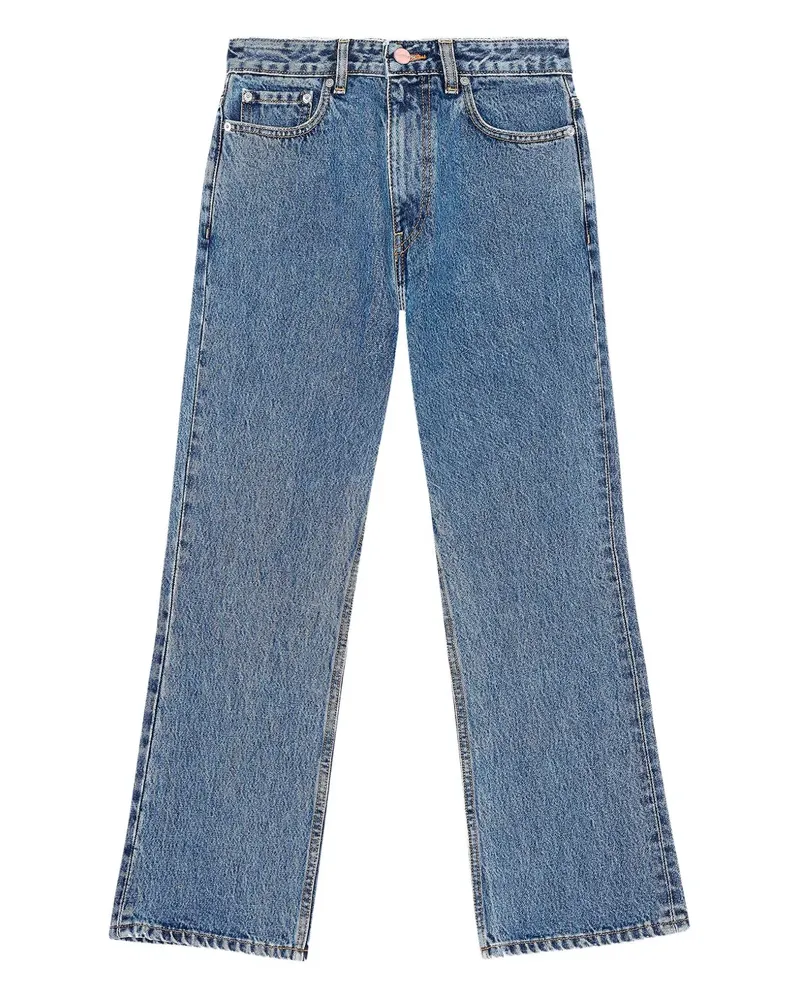 Ganni Jeans mit geradem Bein - Blau Blau