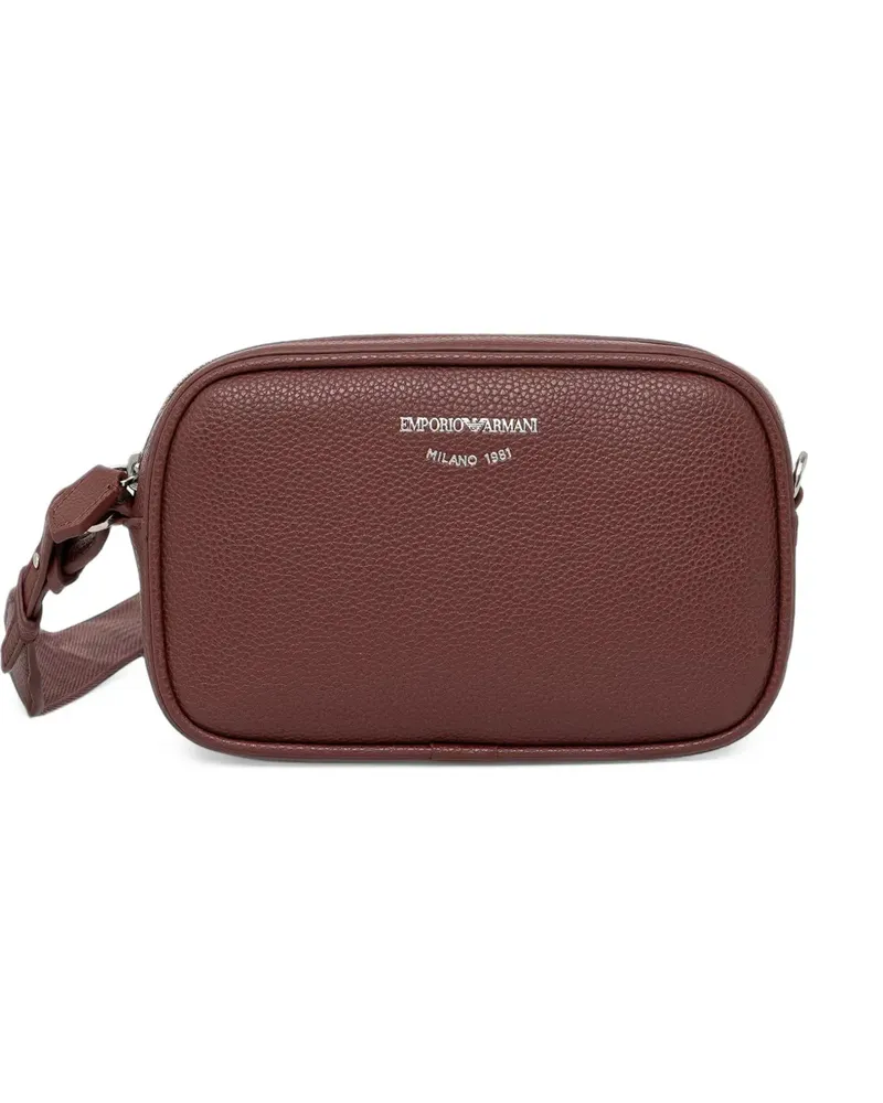 Emporio Armani Kameratasche mit Reh-Print und Schulterriemen - Braun Braun