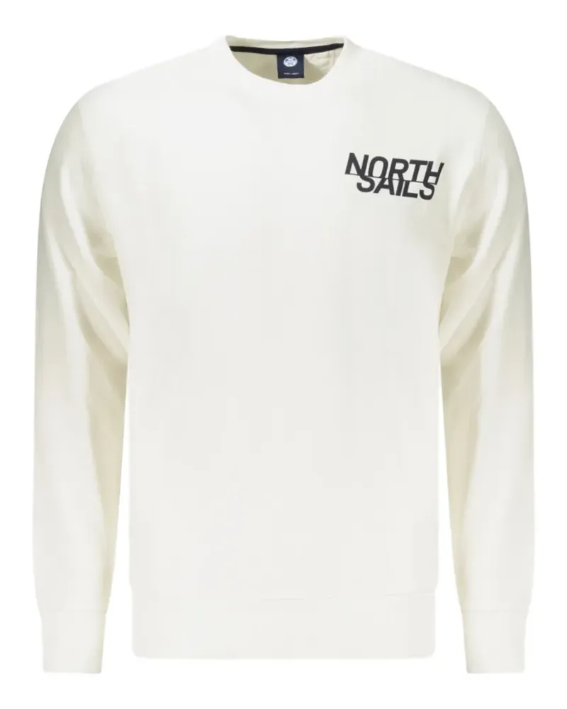 North Sails logo-print cotton sweatshirt - Weiß Weiß