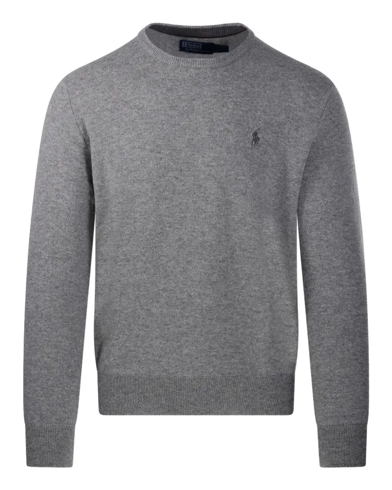 Ralph Lauren logo-embroidered crew-neck sweater - Grau Grau