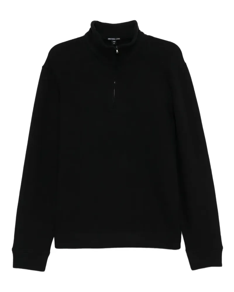 James Perse Sweatshirt mit Reißverschluss - Schwarz Schwarz