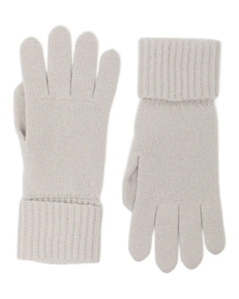 N.Peal Handschuhe mit gerippten Bündchen - Nude Nude