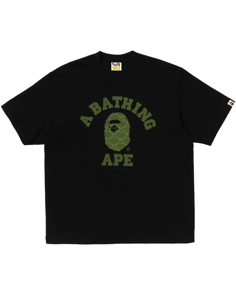 BAPE T-Shirt aus Baumwolle - Schwarz Schwarz