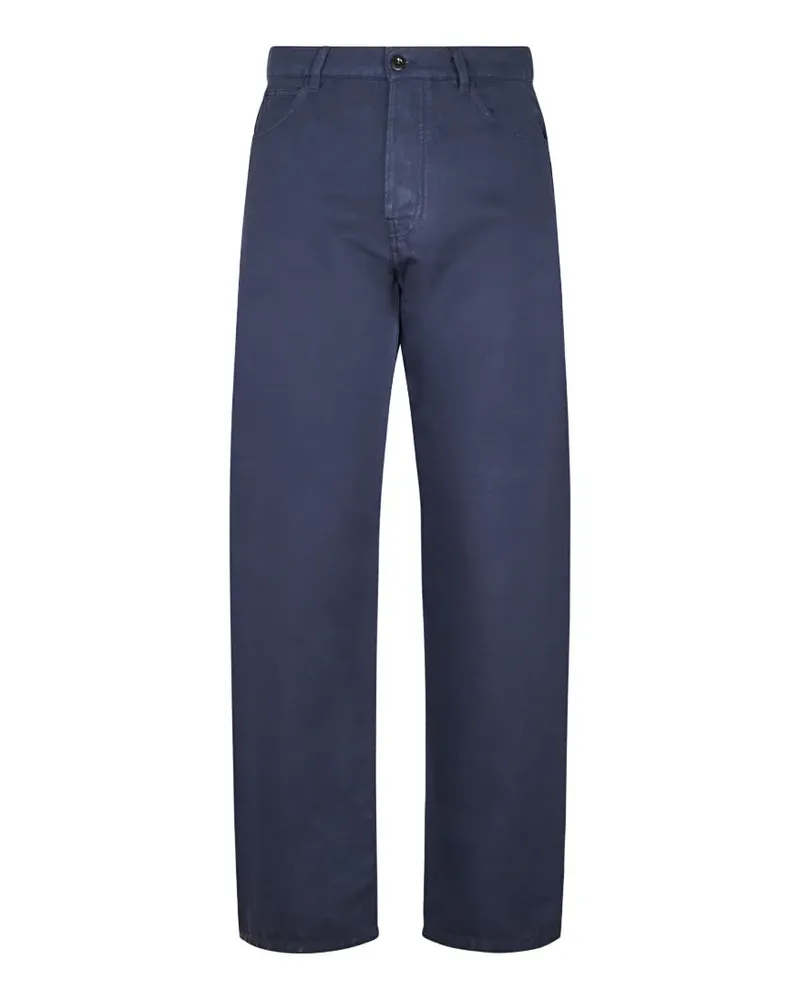 C.P. Company logo-patch trousers - Blau Blau