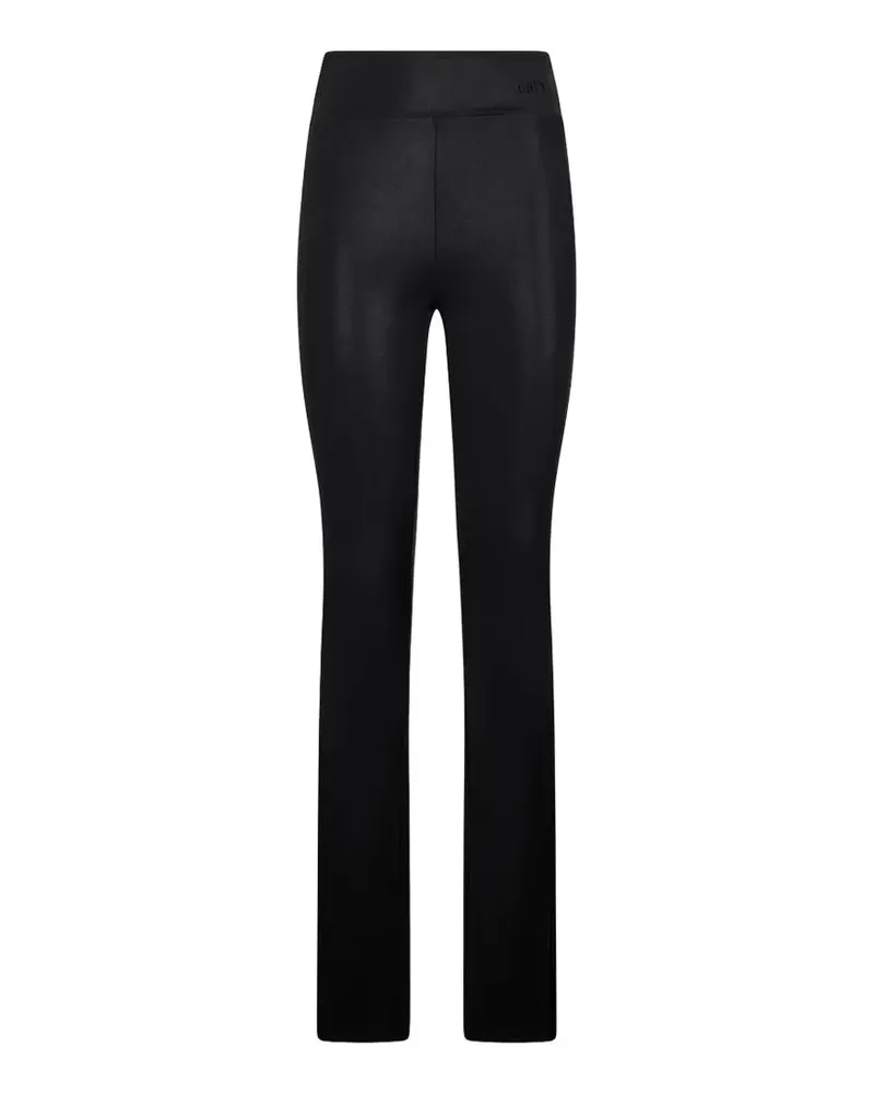 Liu Jo Beschichtete Leggings mit Schlitz - Schwarz Schwarz