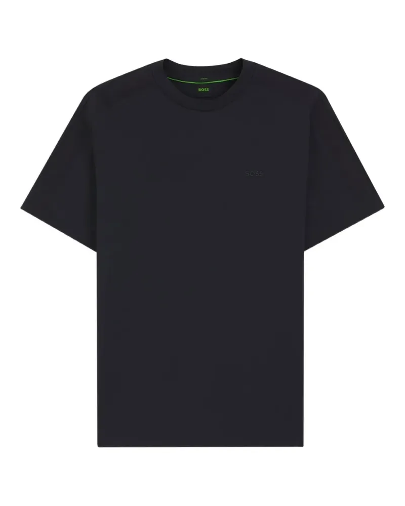 HUGO BOSS T-Shirt mit Jacquard-Streifen - Schwarz Schwarz