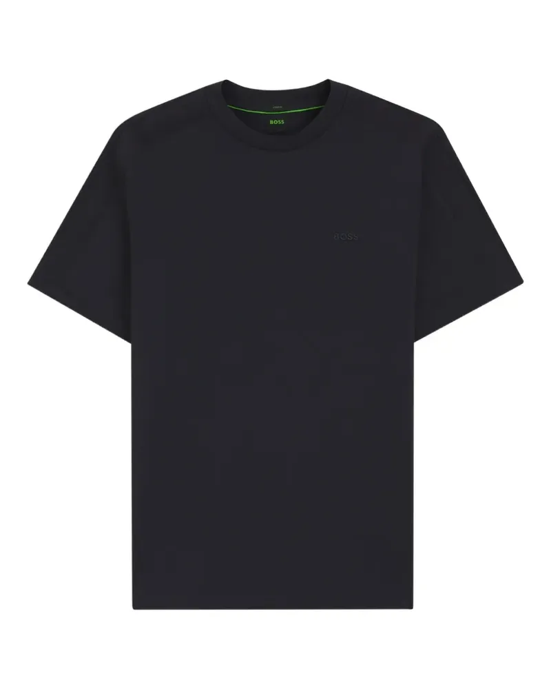 HUGO BOSS T-Shirt mit Jacquard-Streifen - Schwarz Schwarz