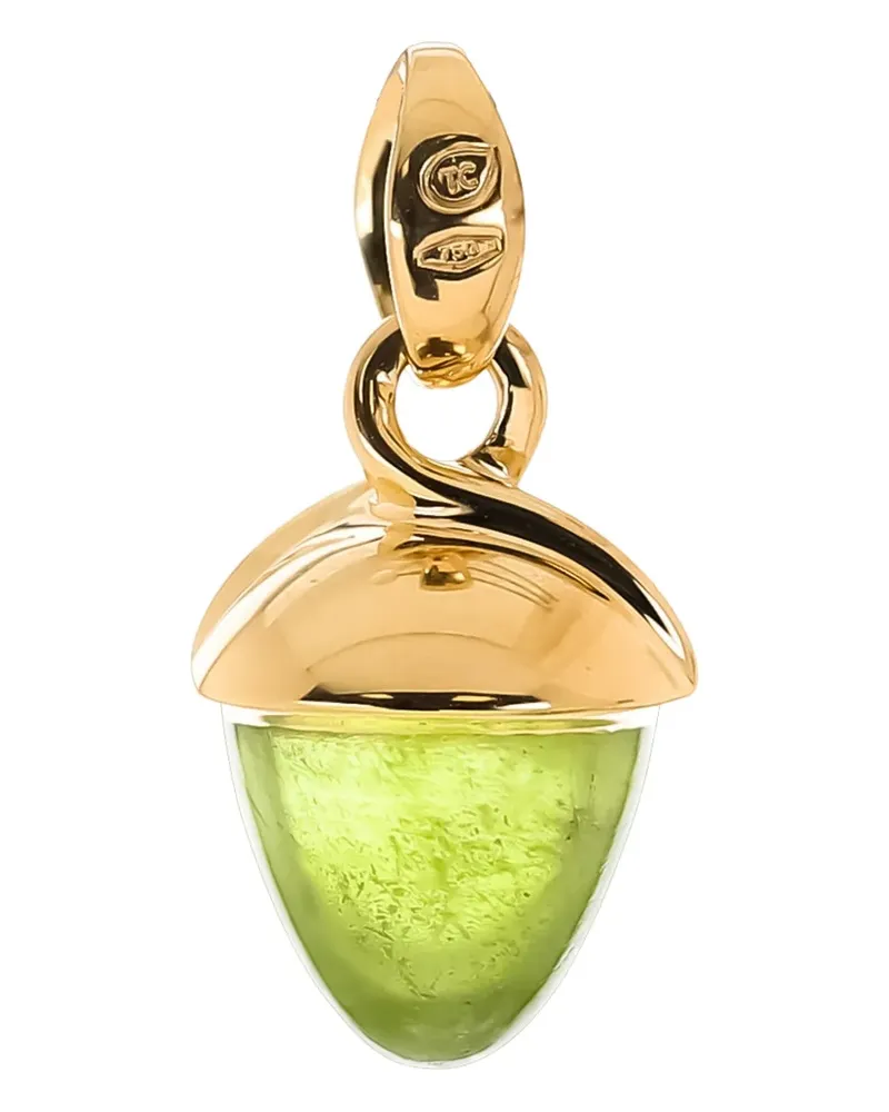 TAMARA COMOLLI 18kt Mikado Gelbgoldanhänger mit Peridot Gold
