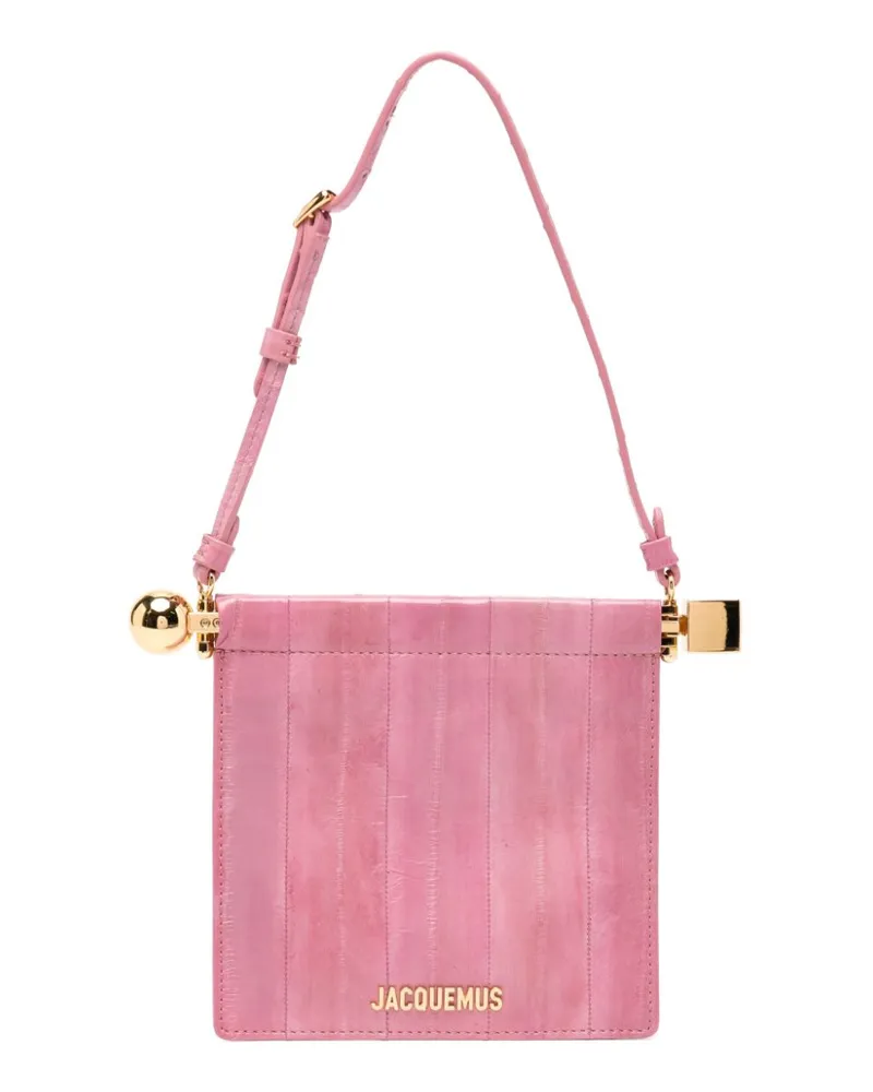 Jacquemus The Rond Carré Mini-Tasche - Rosa Rosa