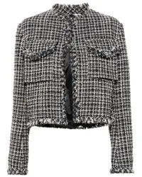 Sacai Tweed-Jacke Weiß