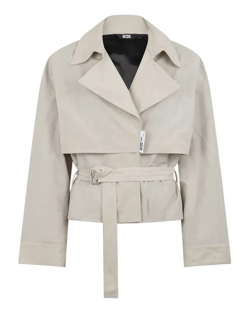 GCDS Jacke mit Gürtel - Nude Nude