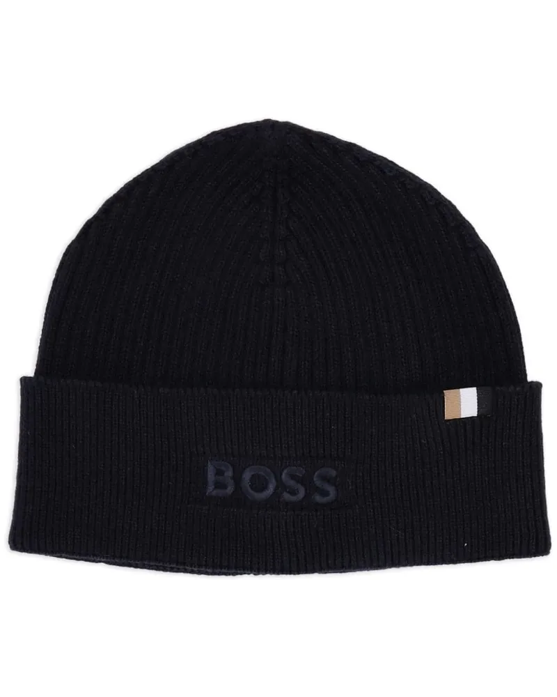 HUGO BOSS Magico Beanie - Blau Blau