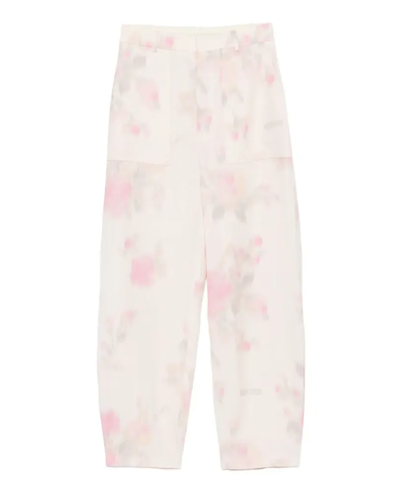 Moschino Hose mit Blumen-Print - Rosa Rosa