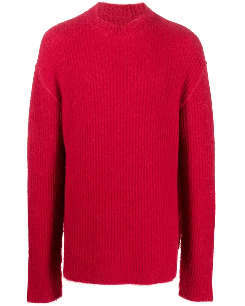 Uma Wang Gerippter Pullover - Rot Rot