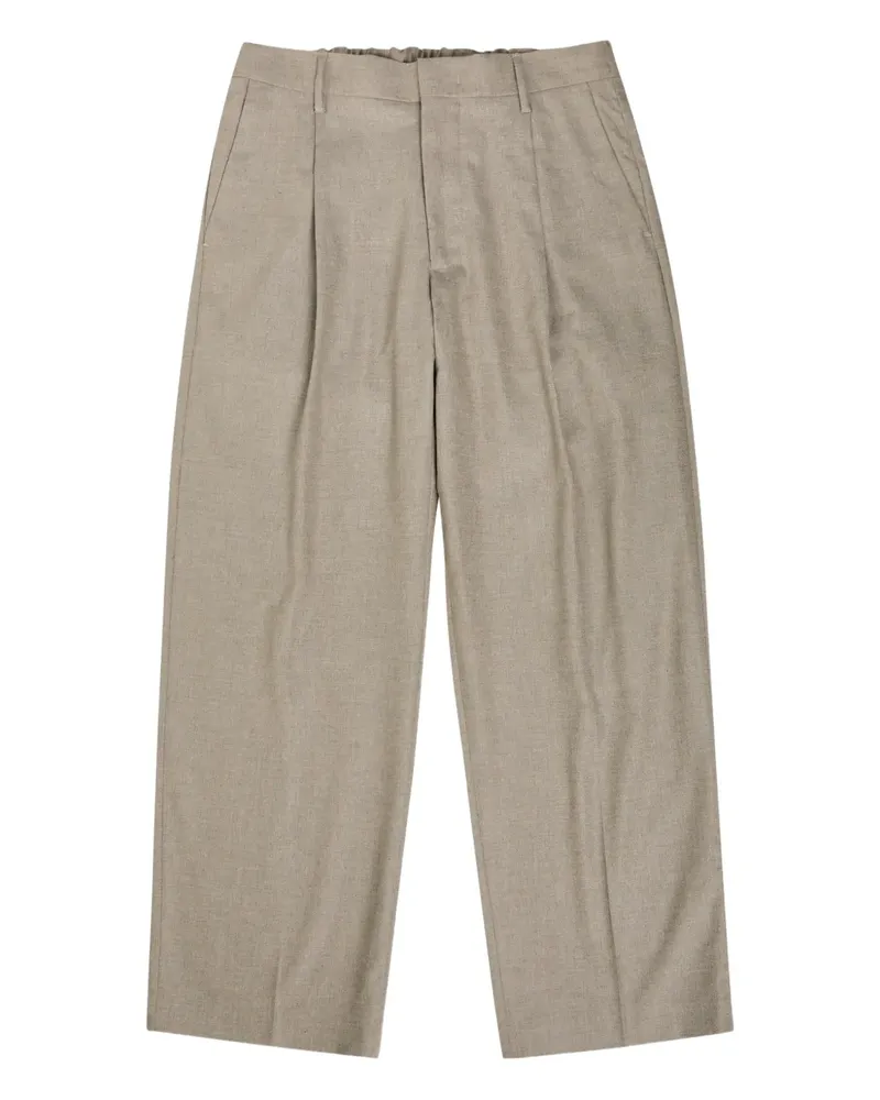 NN 07 pleated straight-leg trousers - Nude Nude