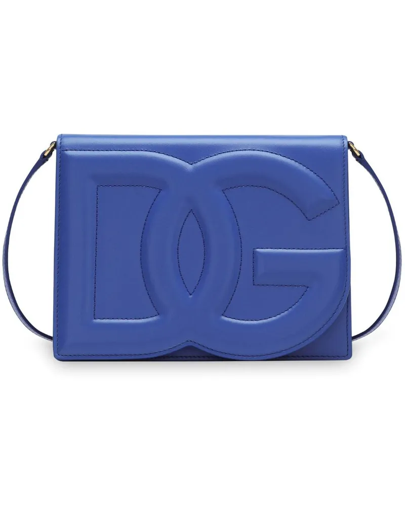 Dolce & Gabbana Umhängetasche mit DG-Logo - Blau Blau