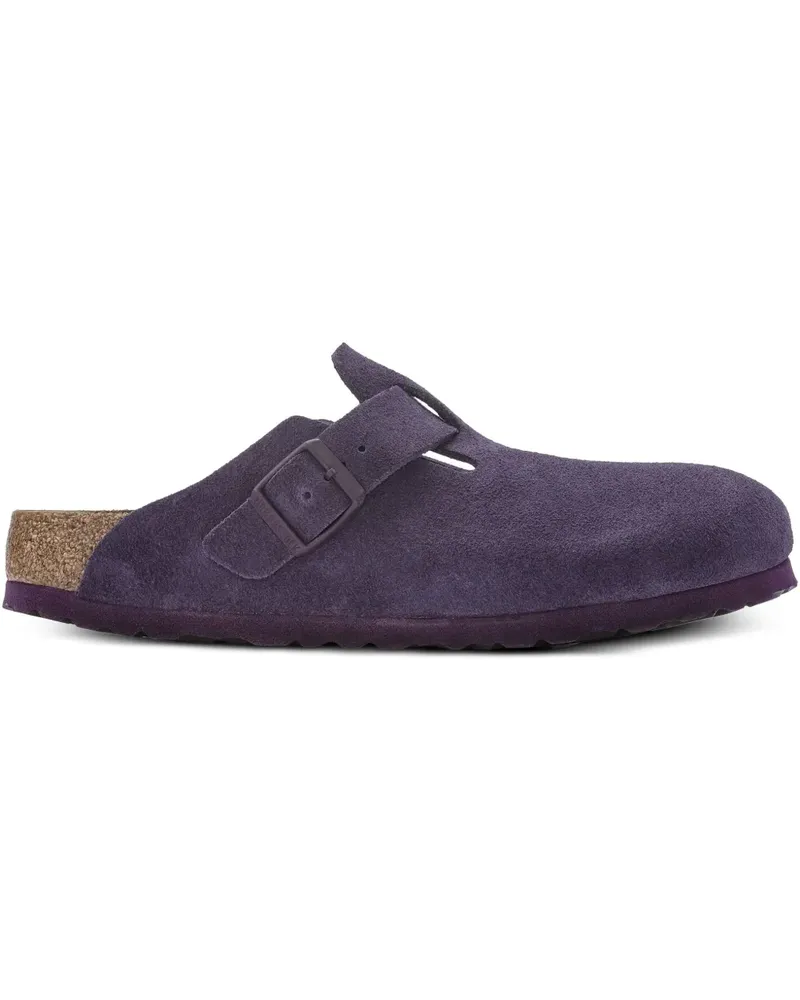 Birkenstock Mules aus Wildleder - Violett Violett