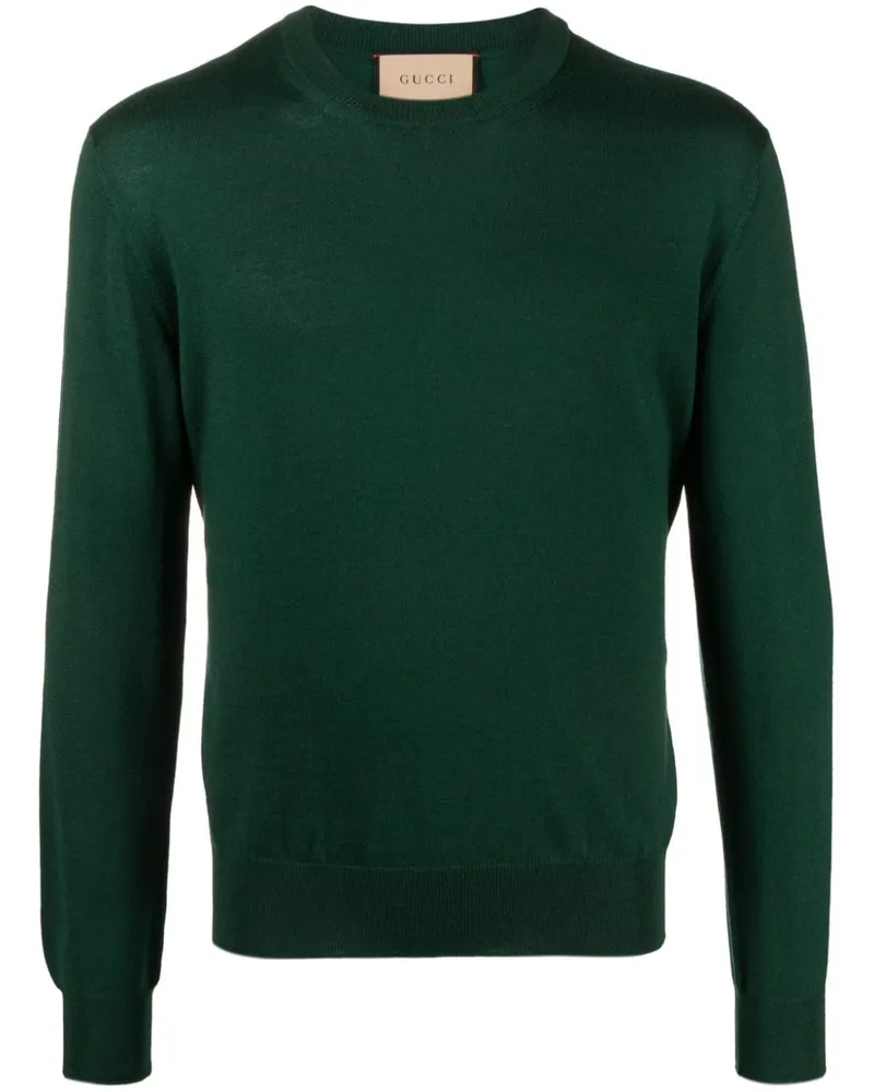 Gucci Pullover mit Logo-Stickerei - Grün Grün