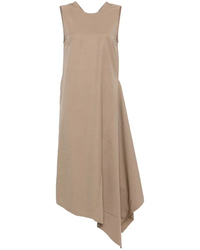 Uma Wang Drapiertes Kleid - Braun Braun