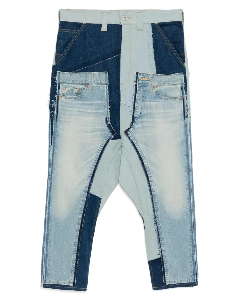 Junya Watanabe Jeans im Patchwork-Look - Blau Blau
