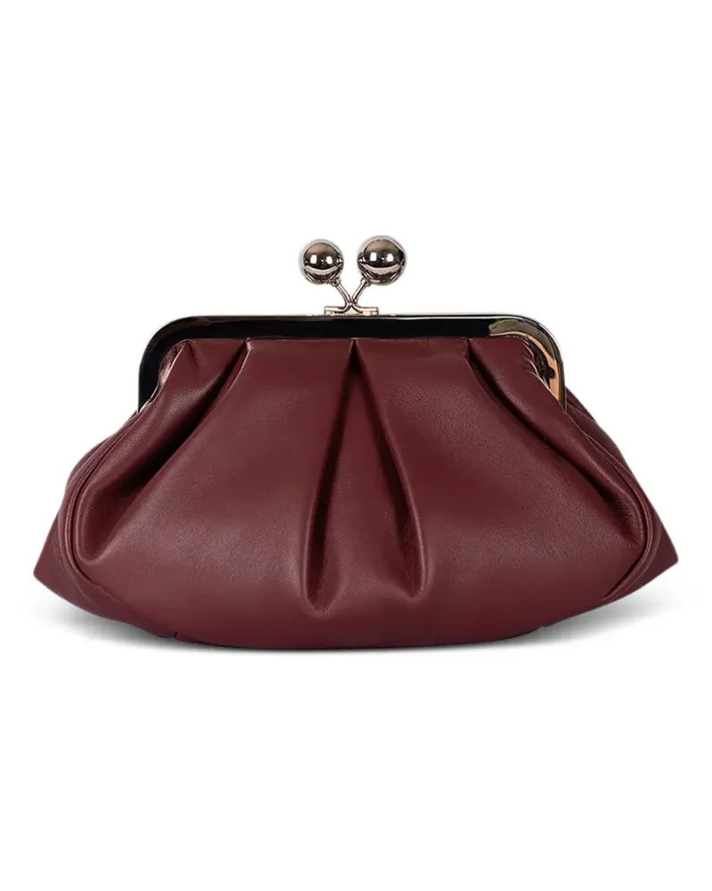 Max Mara Kleine Pasticcino Clutch mit Falten - Rot Rot