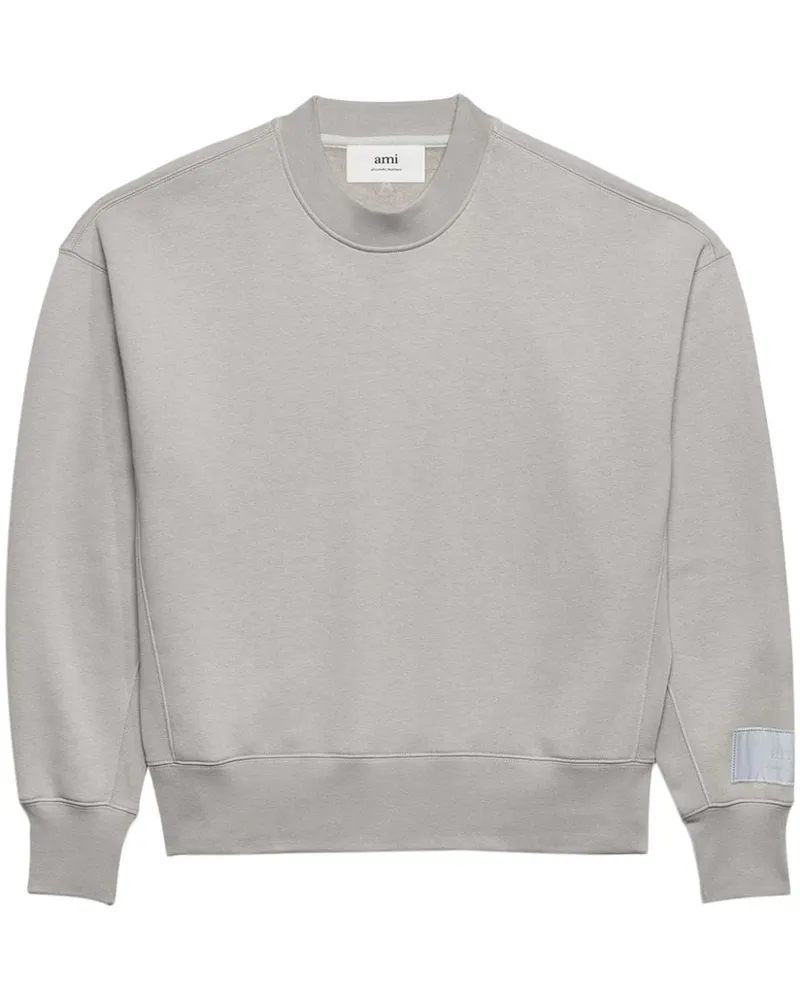 AMI Paris logo-patch sweatshirt - Grau Grau