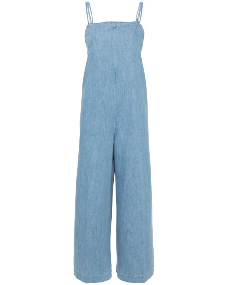 A.P.C. Jumpsuit mit weitem Bein Blau