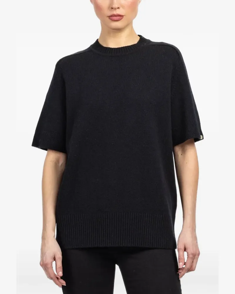 extreme cashmere Kurzärmeliger Pullover - Schwarz Schwarz