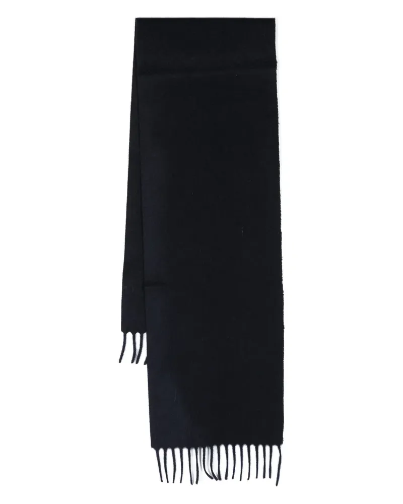 Prada Kaschmirschal mit Fransen - Blau Blau