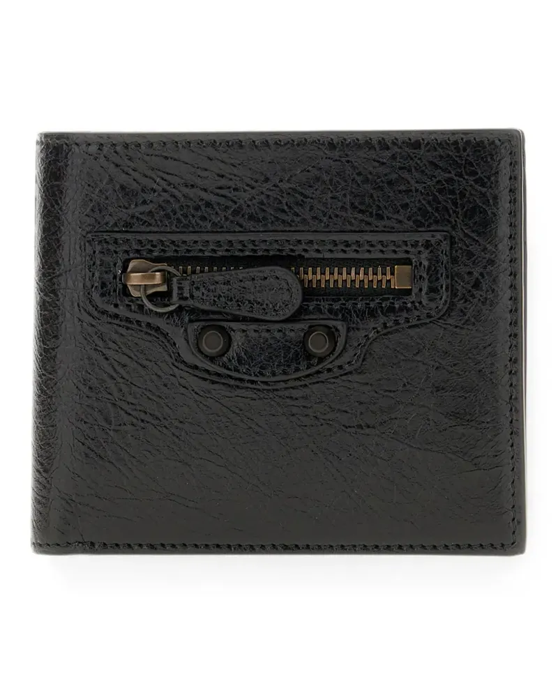 Balenciaga Square lambskin wallet - Schwarz Schwarz