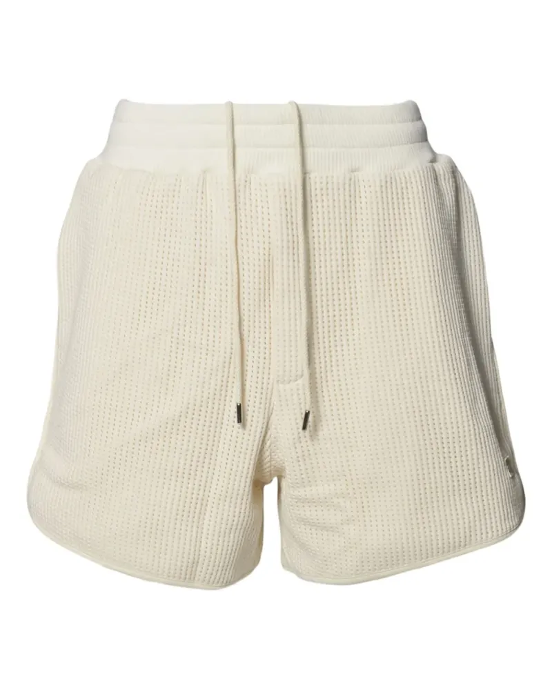 Wales Bonner Perforierte Joggingshorts - Weiß Weiß